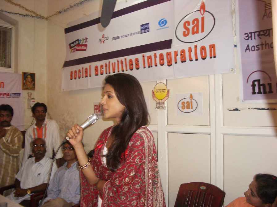 Cinestar Priyanka Chopra attended Get together of Community Volunteers from Female Sex Workers of SAINGO.